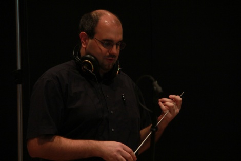 Composer Bernhard Eder orchestrating Nostromo