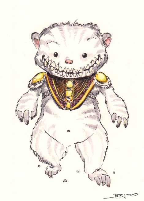 fantasy creature illustration by John E. Brito